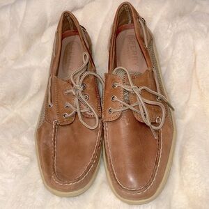 Sperry Top Sider Billfish Leather Men's Brown Boat Shoes Sz 12
